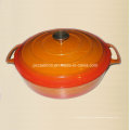 Esmalte Ferro Fundido Cookware Fabricante De China Tamanho 25X8cm